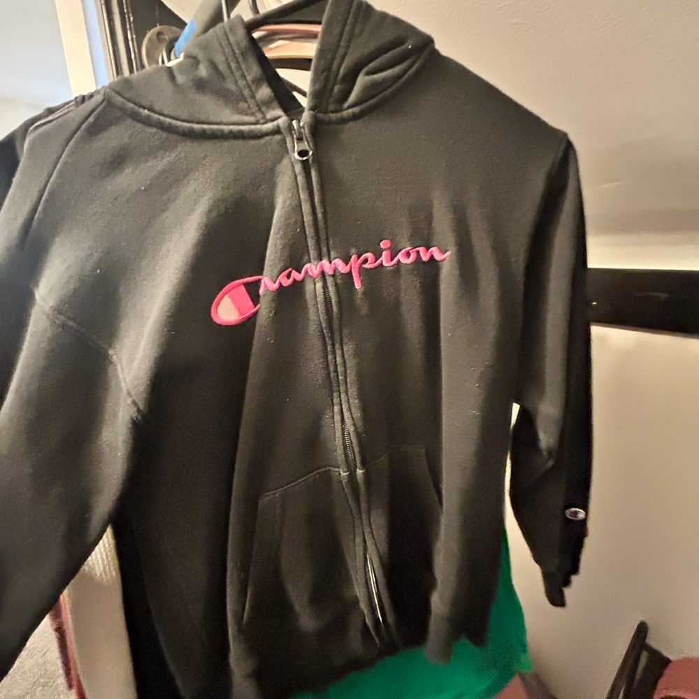 Champion Black Athleticwear Hoodie